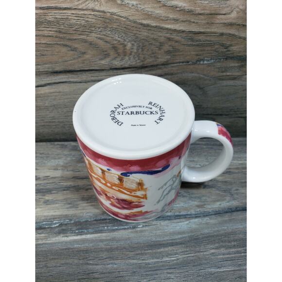 Starbucks By Deborah Reinhart Coffee Mug Christmas Presents - Picture 6 of 7